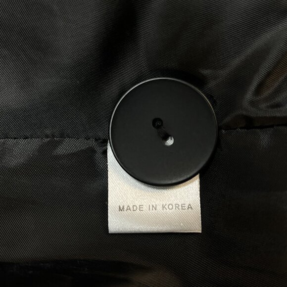 Damee Coat Abstract Painting 3 Button Half Black Half Multi XL Pockets Jacket - Picture 8 of 15